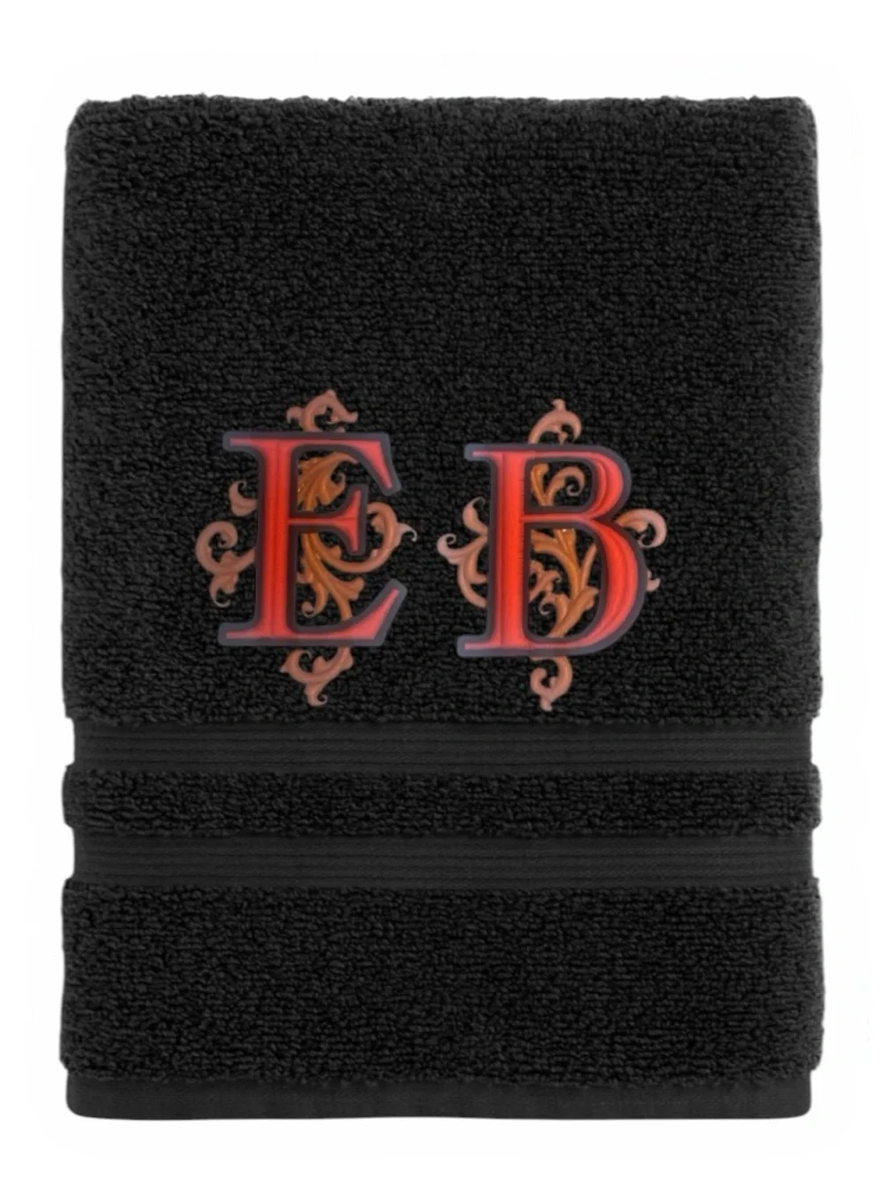 Personalized monogrammed Embroidered Towel your initials pick a design